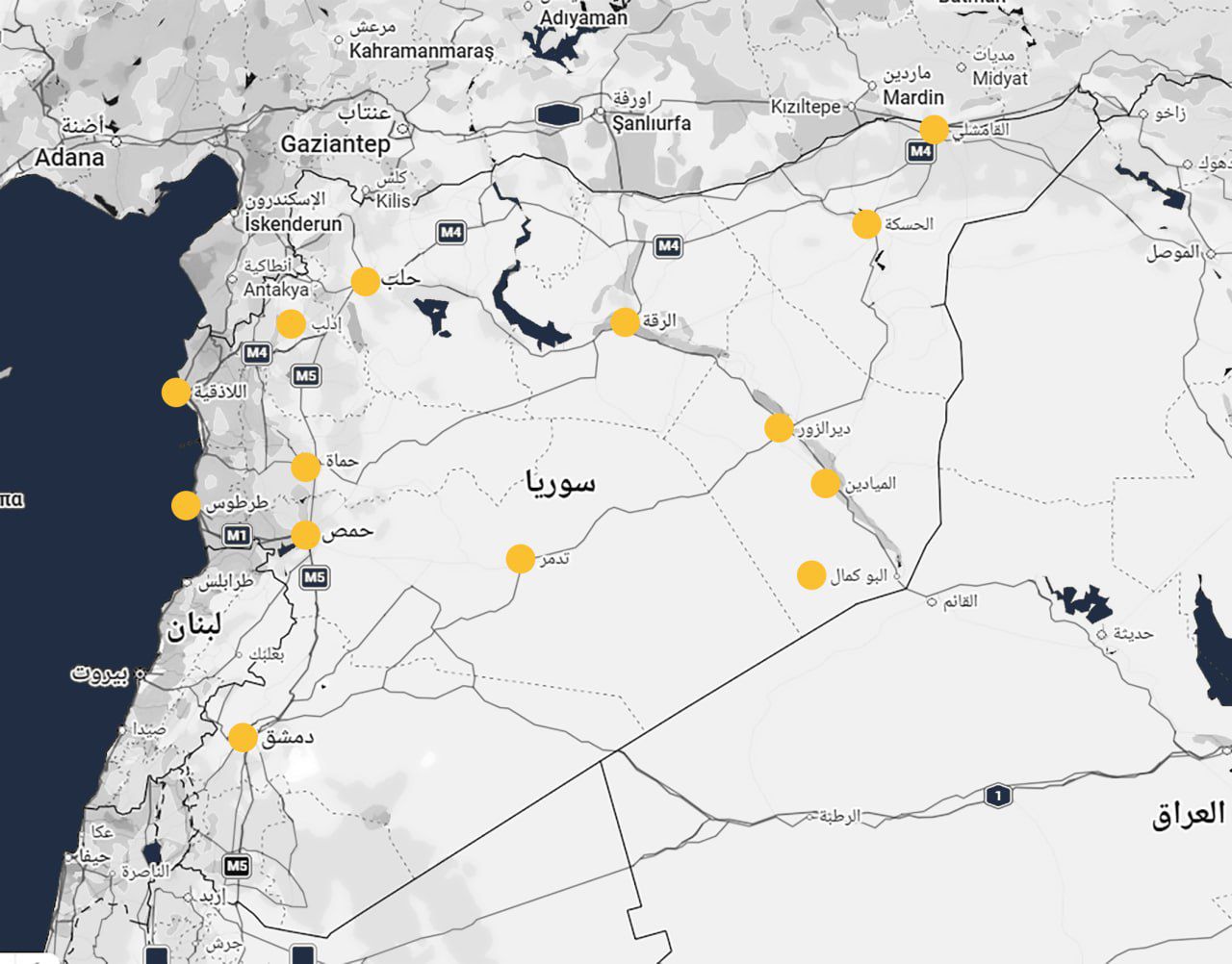 التغطية المحلية — سوريا